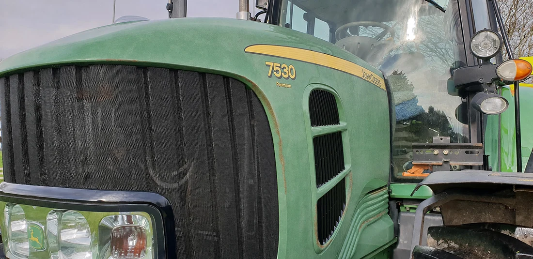 Agricultural machinery before Nano-Clear protection