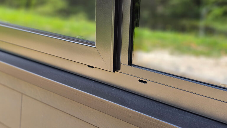 Finished aluminium joinery after Nano-Clear rejuvenation and protection