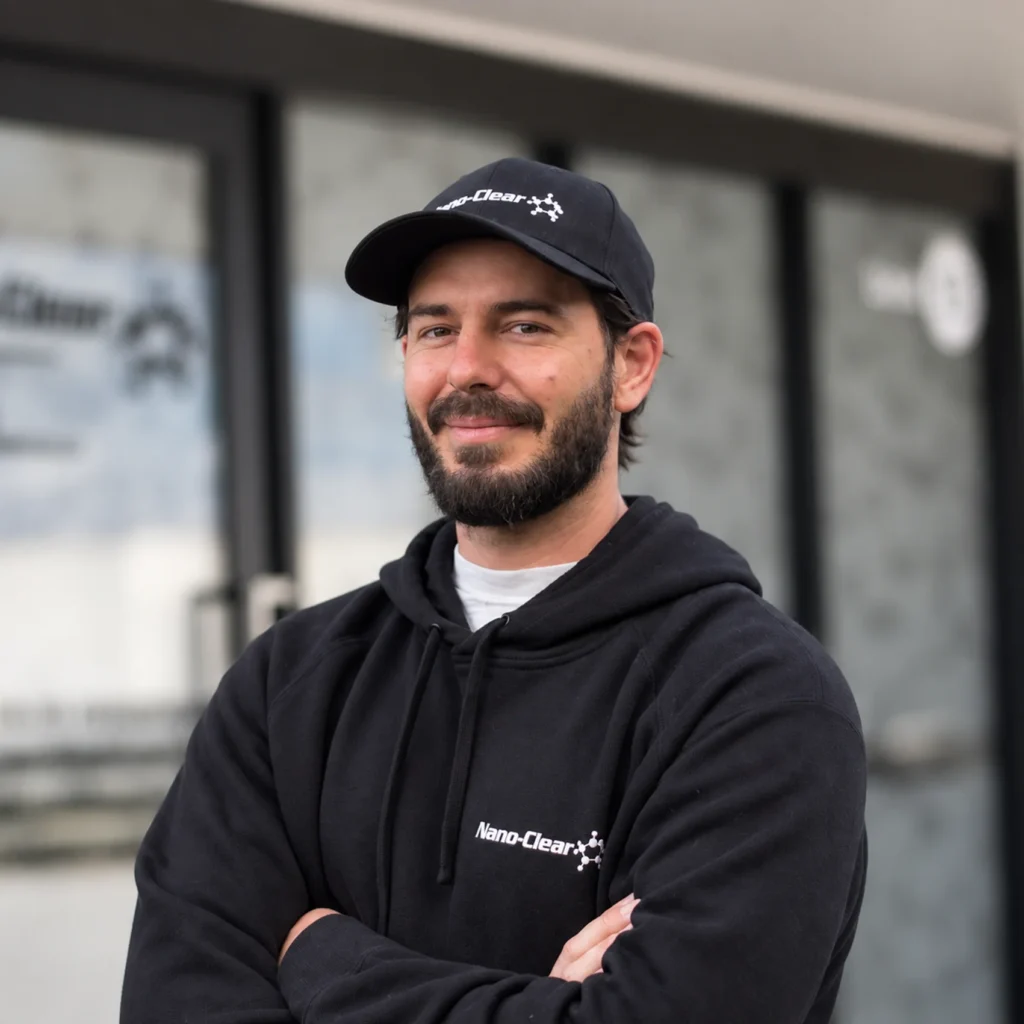 Dan, Nano-Clear Hawke's Bay franchise owner, specialising in aluminium joinery restoration, rejuvenation, recolouring and protective coatings throughout the Hawke's Bay region.